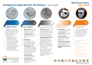 Infographic: Designing for Large Bed SLA 3D Printing – A Quick Guide